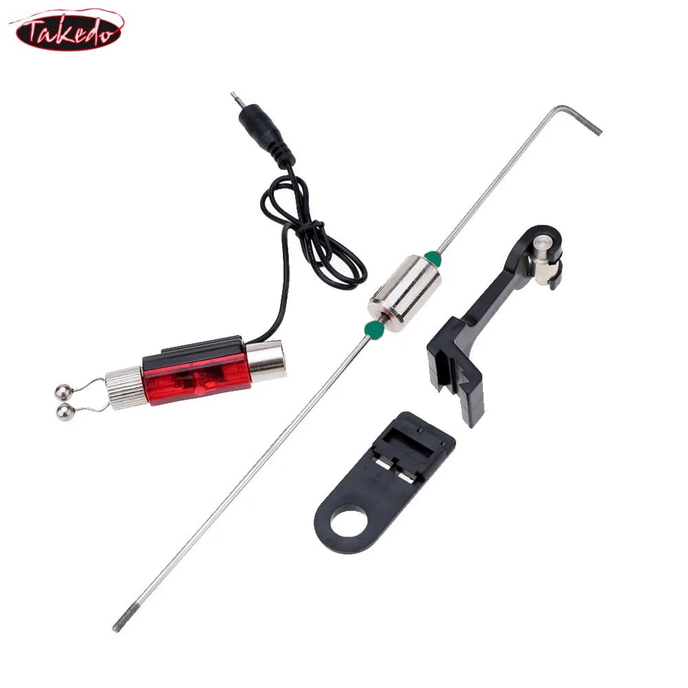 Alarme de touche lumineuse TAKEDO YD01 avec récepteur signal et support 4 couleurs pêche nocturne