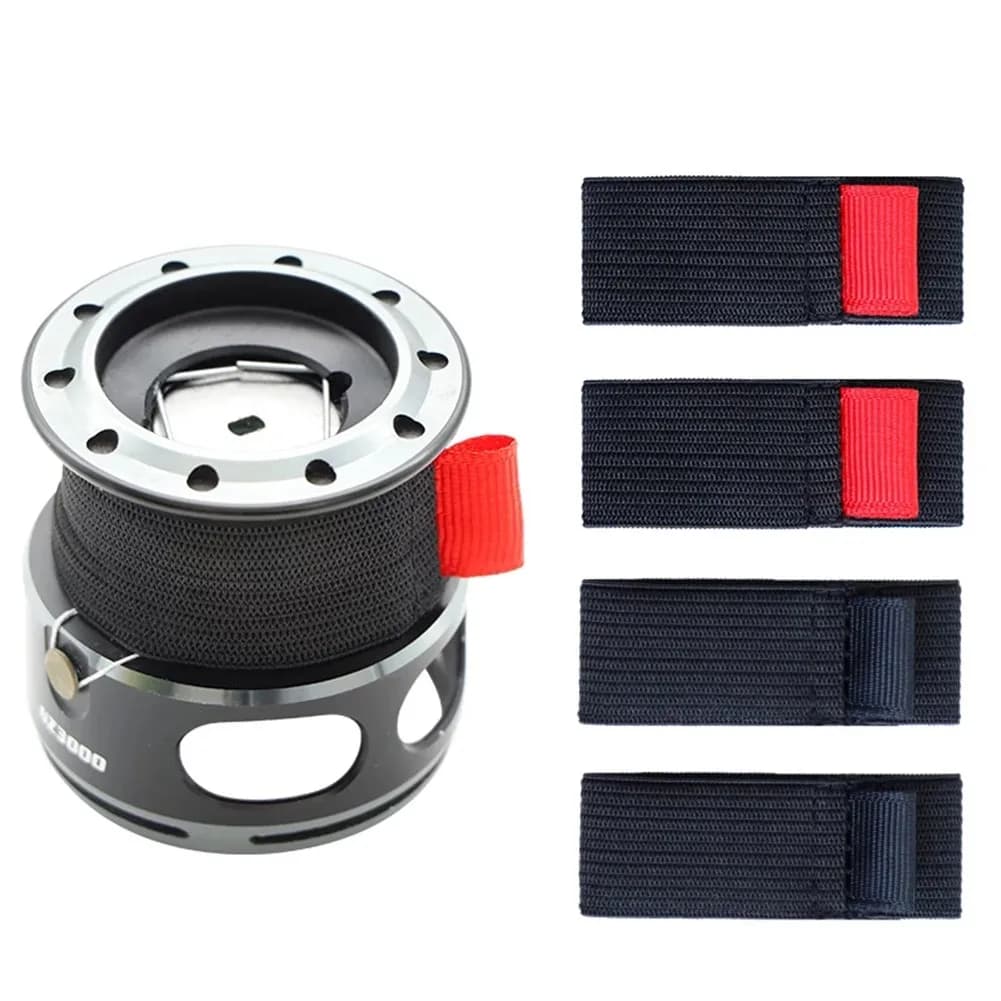 Lot 4 sangles élastiques SPORTARC pour bobine de mouche - protection fixation canne à pêche ceinture accessoire
