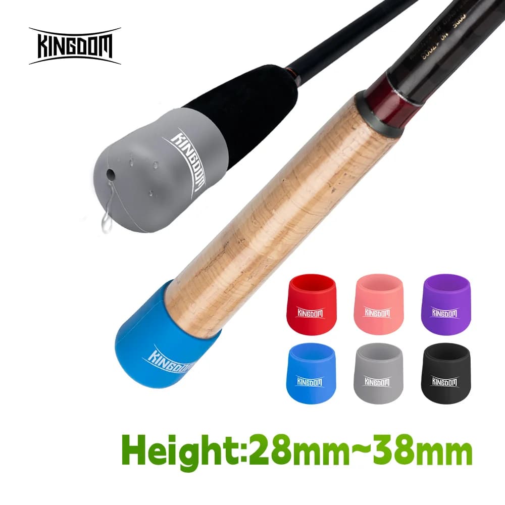 Étui de protection en silicone pour manche de canne à pêche Kingdom - Bouchon étanche accessoire pêche