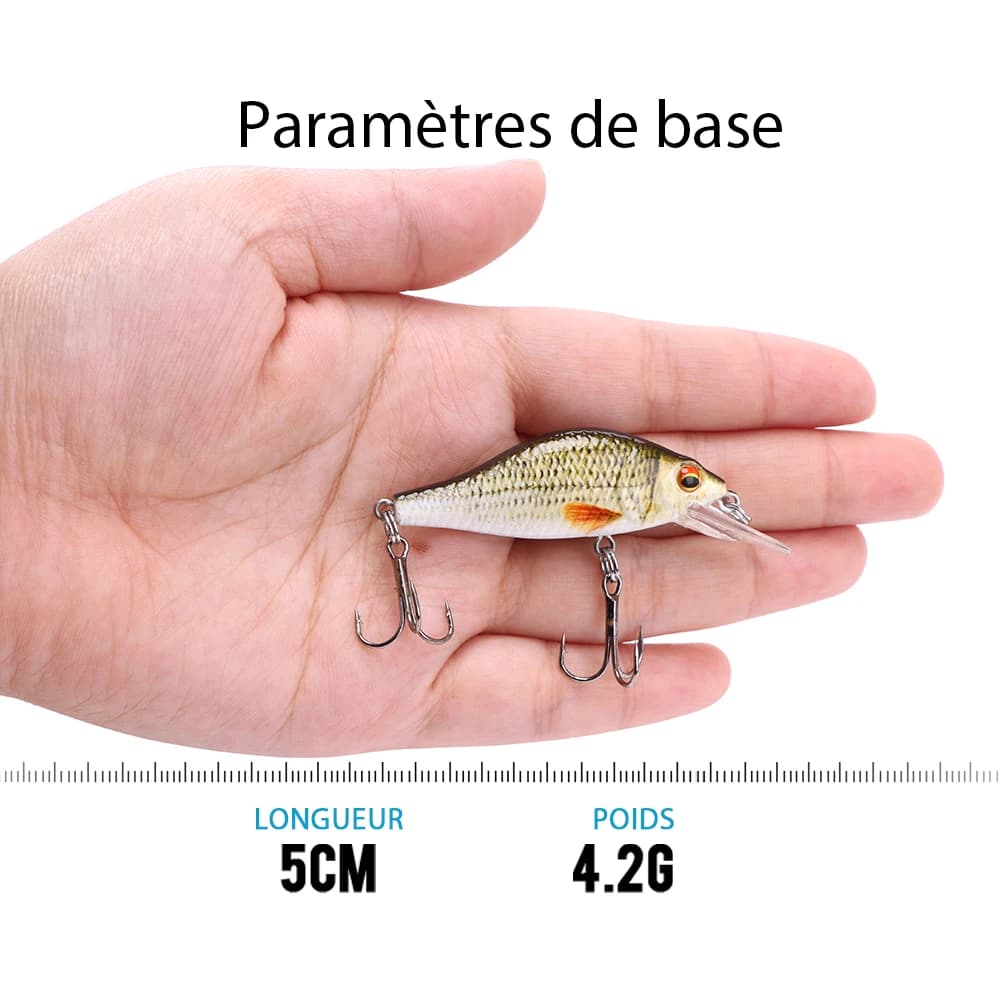 Leurre dur TREHOOK Black Minnow 4g 11g 22g wobblers pour brochet pêche aux leurres artificiels