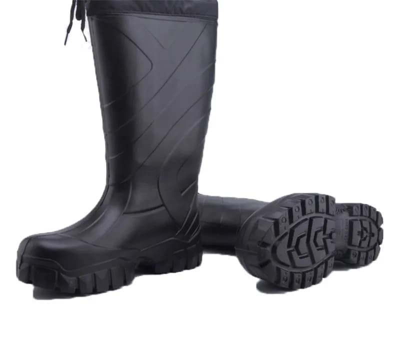 Bottes de pêche à la mouche imperméables chaudes pour hiver avec cuissardes intégrées pêche et chasse