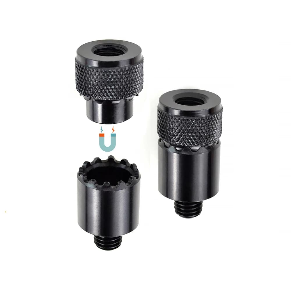 Adaptateur aluminium Quick-Change Hirisi AQ210 - Connecteur universel pour alarmes et rod pods pêche carpe