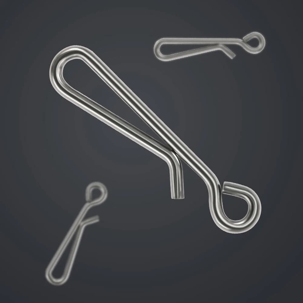 Émerillons à clip rapide DNDYUJU 30/50/100 pièces acier inoxydable - Accessoires pour leurres et pêche à la traîne