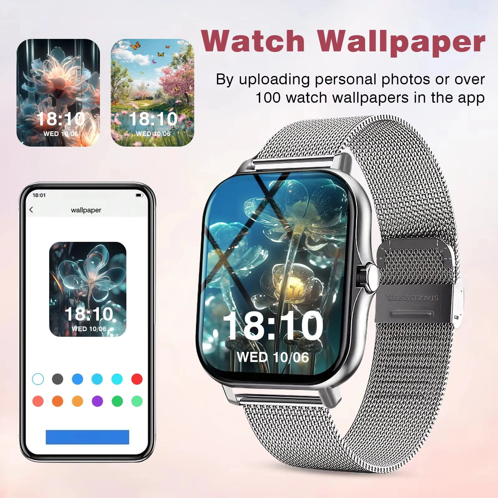 Smartwatch KESHUYOU 2026 appels Bluetooth surveillance santé podomètre montre connectée homme femme Android iOS