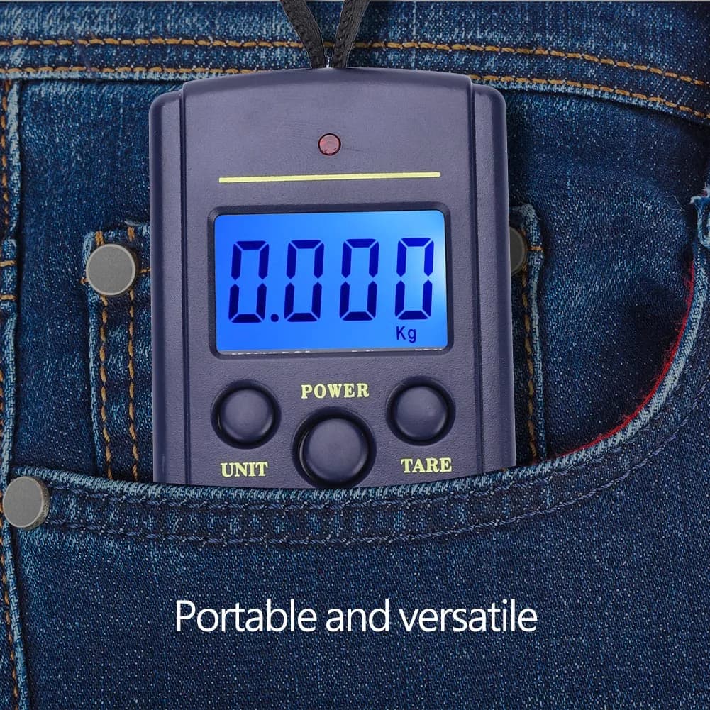 Balance digitale WH-A01L plastique avec crochet - Pêche, sacs, équipement électronique portable précis