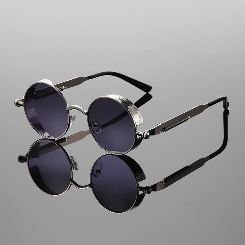 Lunettes de soleil vintage homme KAMMPT gradient multi-couleur tendance luxe pour look casual et professionnel