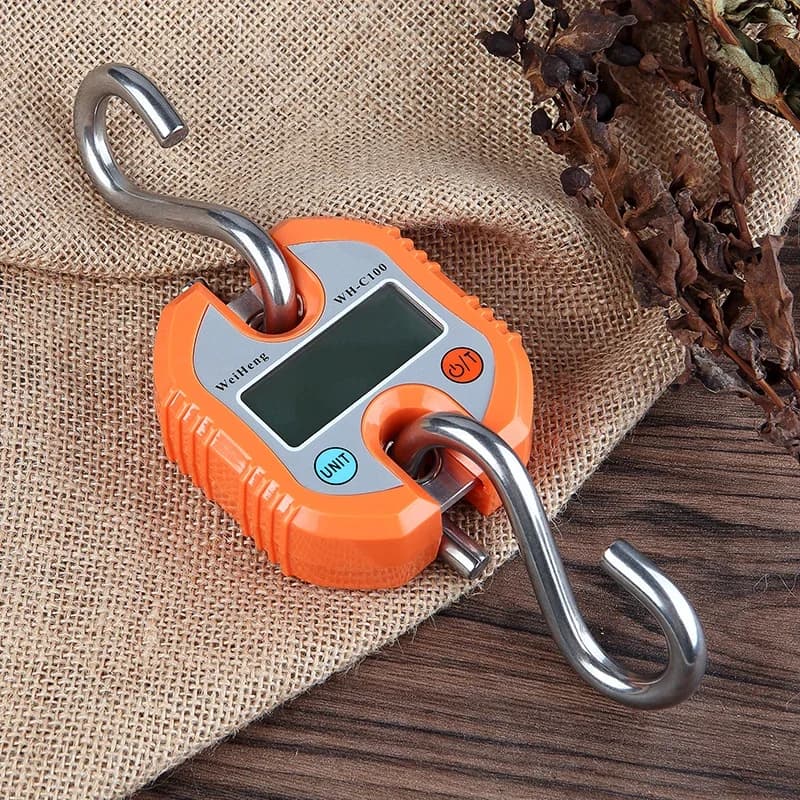 Balance électronique suspendue 150kg 50g acier inoxydable crochet numérique LCD pour pêche lourde grues