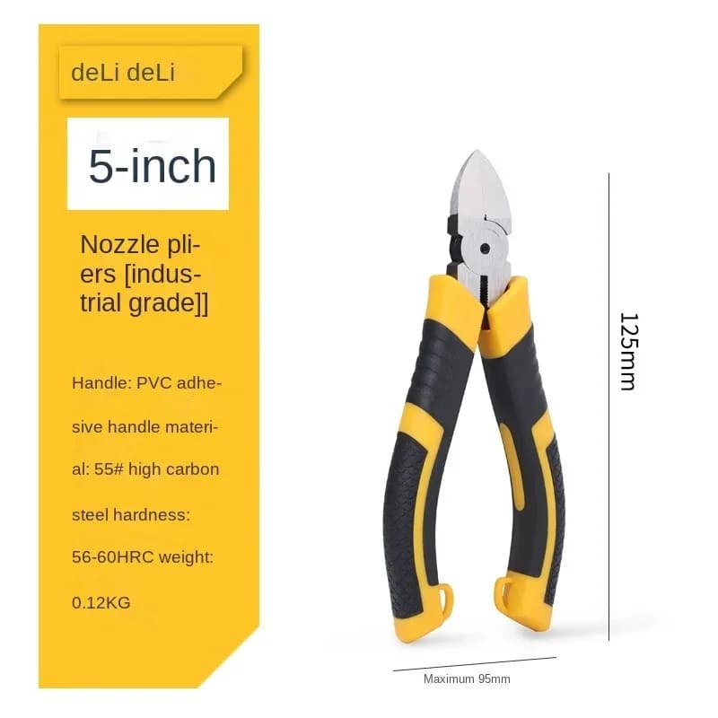 Pinces diagonales CR-V 5/6 pouces - Coupe-fils bijouterie et câbles pour équipements électroniques pêche
