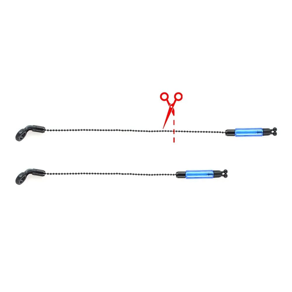 Hangers bobbins swingers Hirisi avec chaîne acier - Indicateurs 4 couleurs pour alarmes carpe