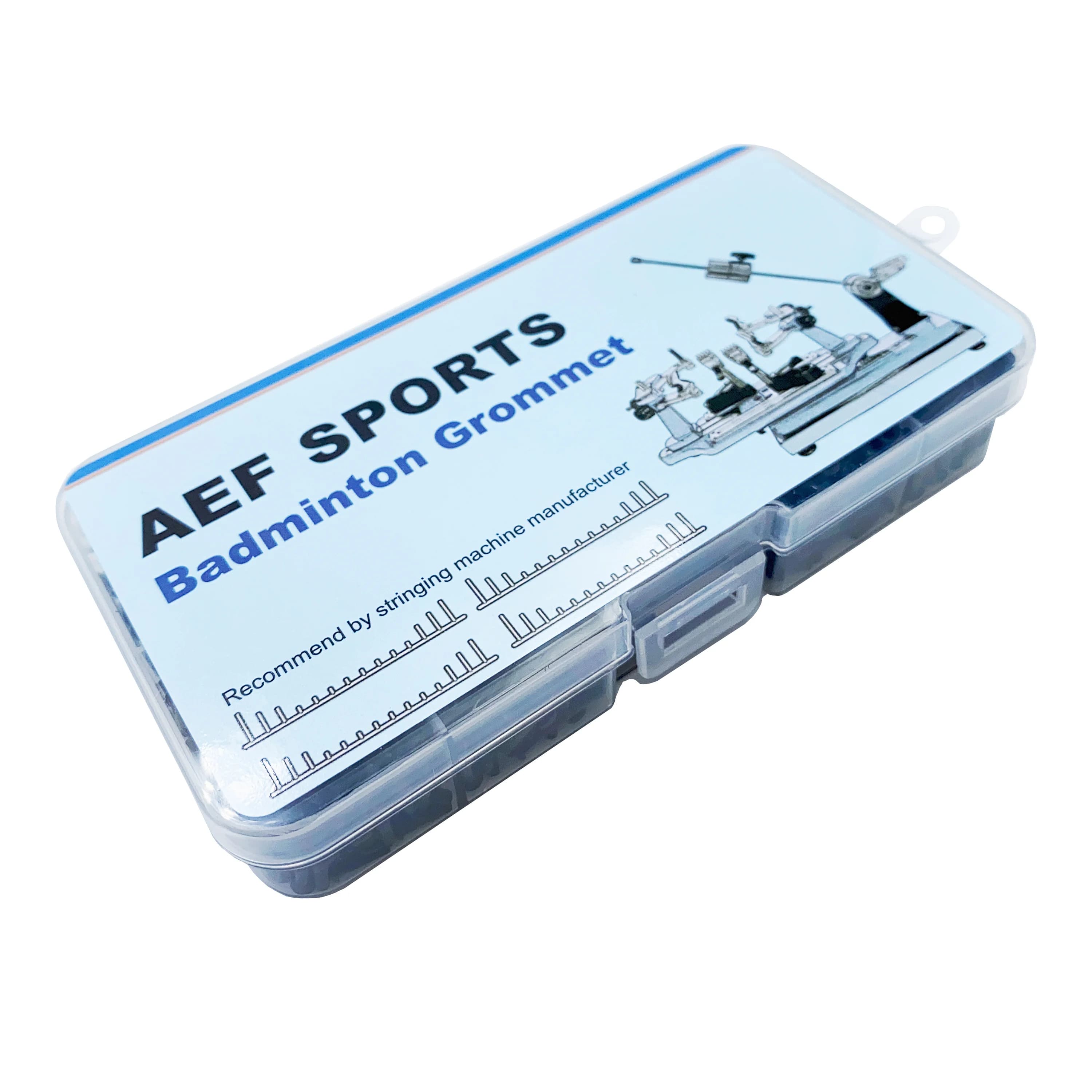 Œillets grommets raquette badminton AEF pack valeur 7 tailles montage professionnel