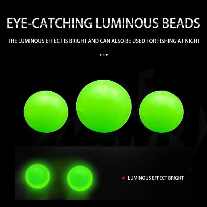 Perles lumineuses pour pêche 1000 pièces - accessoires pour lignes de pêche au poisson-chat et appâts