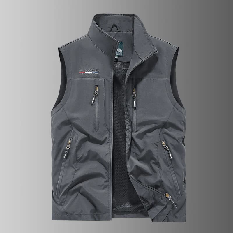 Veste de pêche chaude homme en cuir doublée polaire pour plein air automne hiver