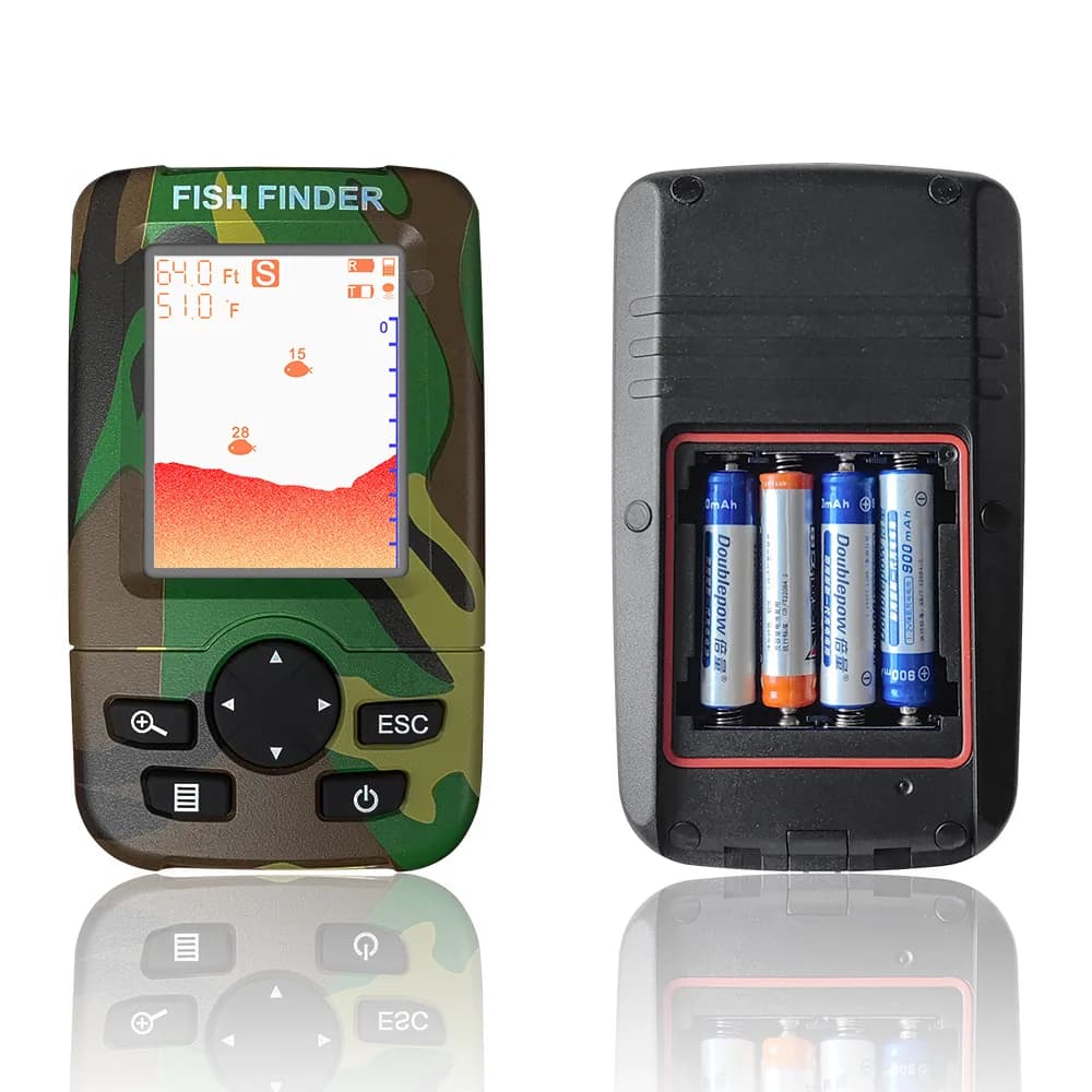 Sonar sans fil portable 100m avec écran LCD pour localiser les poissons en pêche sur glace