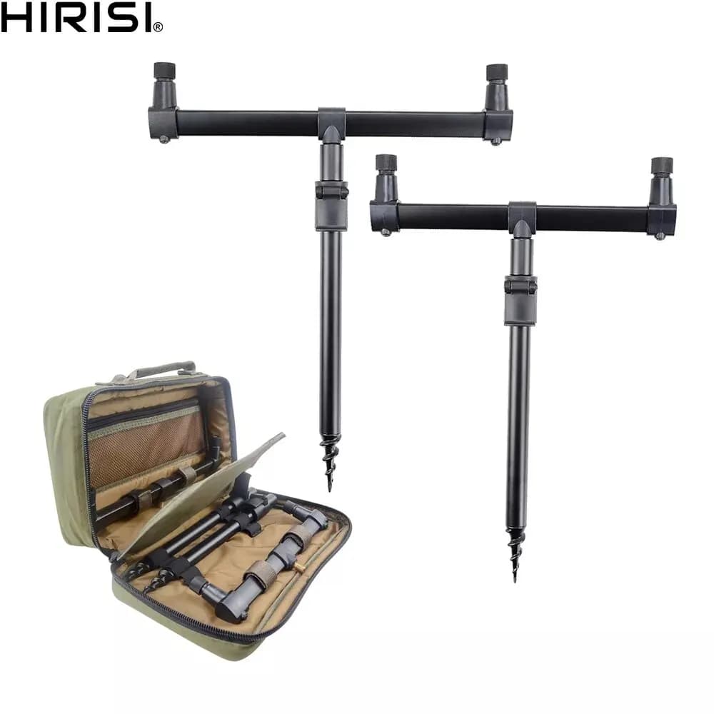 Sac de pêche carpiste Hirisi avec buzz bar, rod pod et piquets, 20x33x10cm étanche et transportable