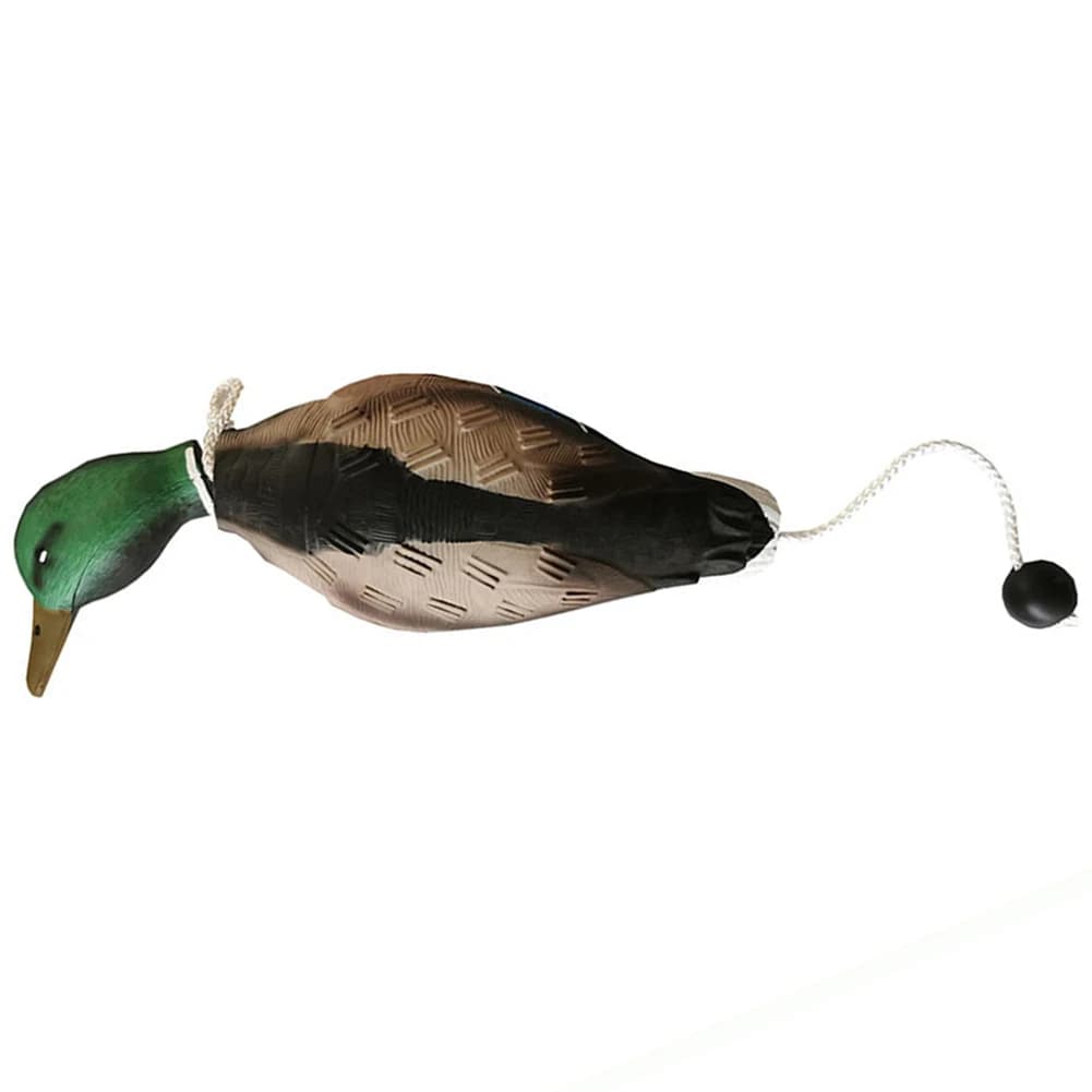 Leurre canard mort flottant pour chasse au gibier d'eau et entraînement de chiens de chasse