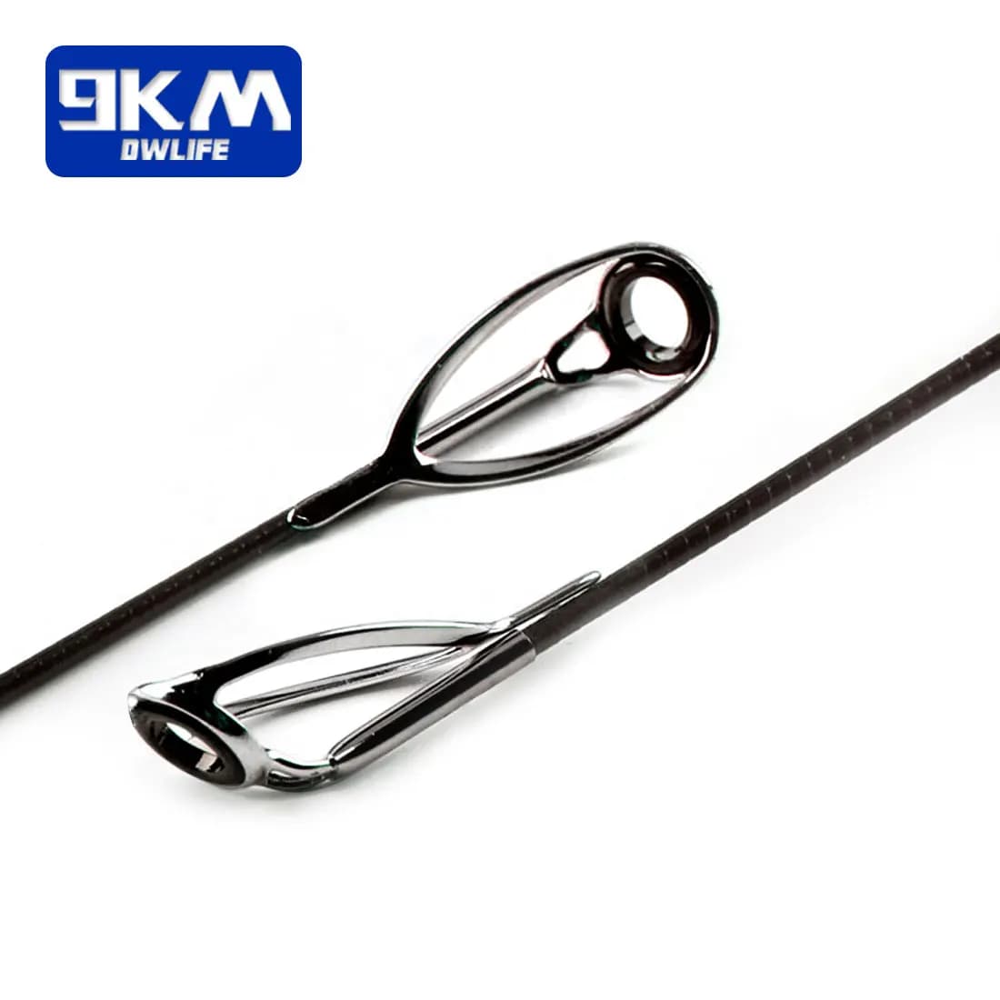 Kit réparation anneaux canne pêche 3 pièces céramique acier inoxydable 1.8-3.2mm pour montage