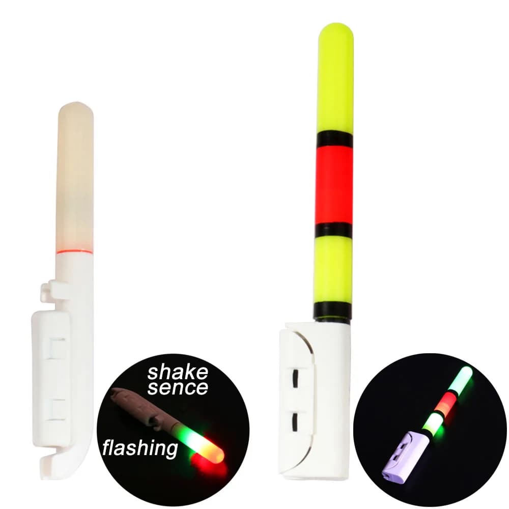 Lampe électronique pour canne pêche nuit - LED CR425 étanche batterie lithium USB rechargeable détecteur touches