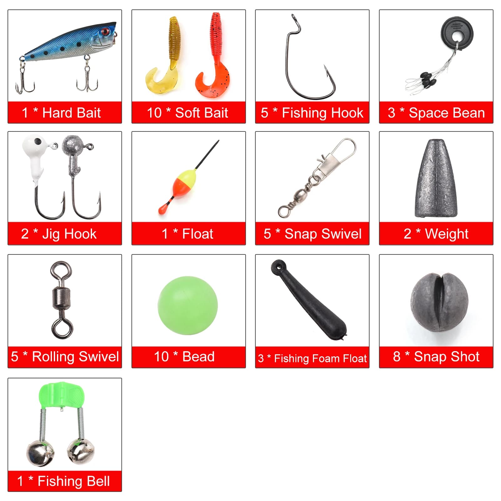 Kit pêche enfant canne et moulinet combo télescopique 1.2m/1.5m avec leurres et accessoires, complet
