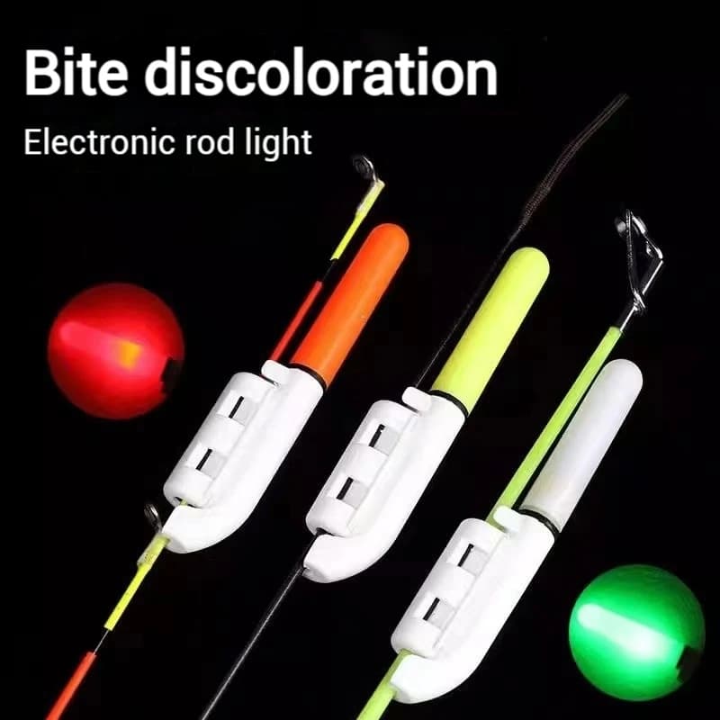 Lot 5 bâtons lumineux électroniques pour cannes avec charge USB - Alarme de touche CR425 sans pile - Accessoire pêche
