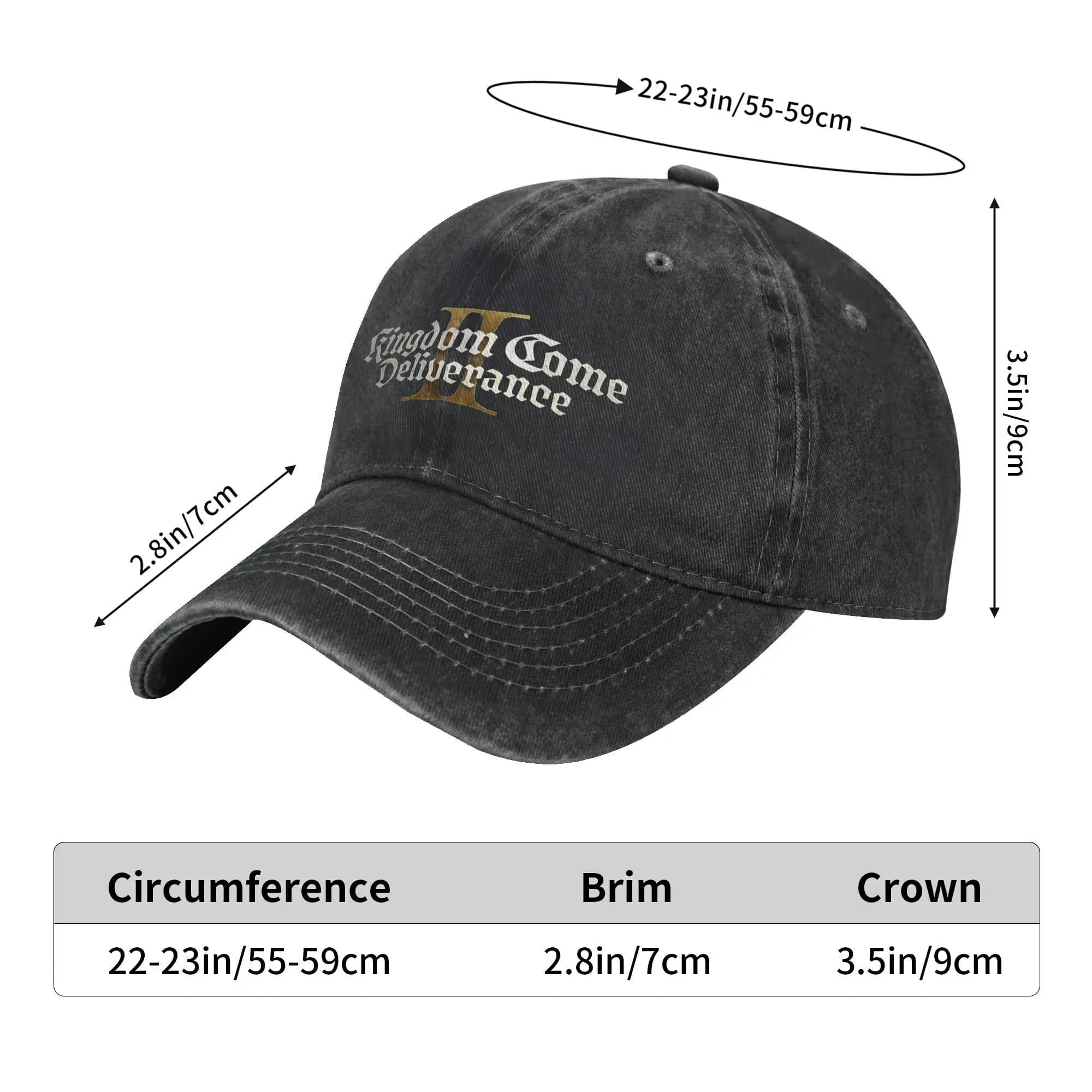 Casquette baseball Kingdom Come Deliverance 2 pêche camping qualité premium