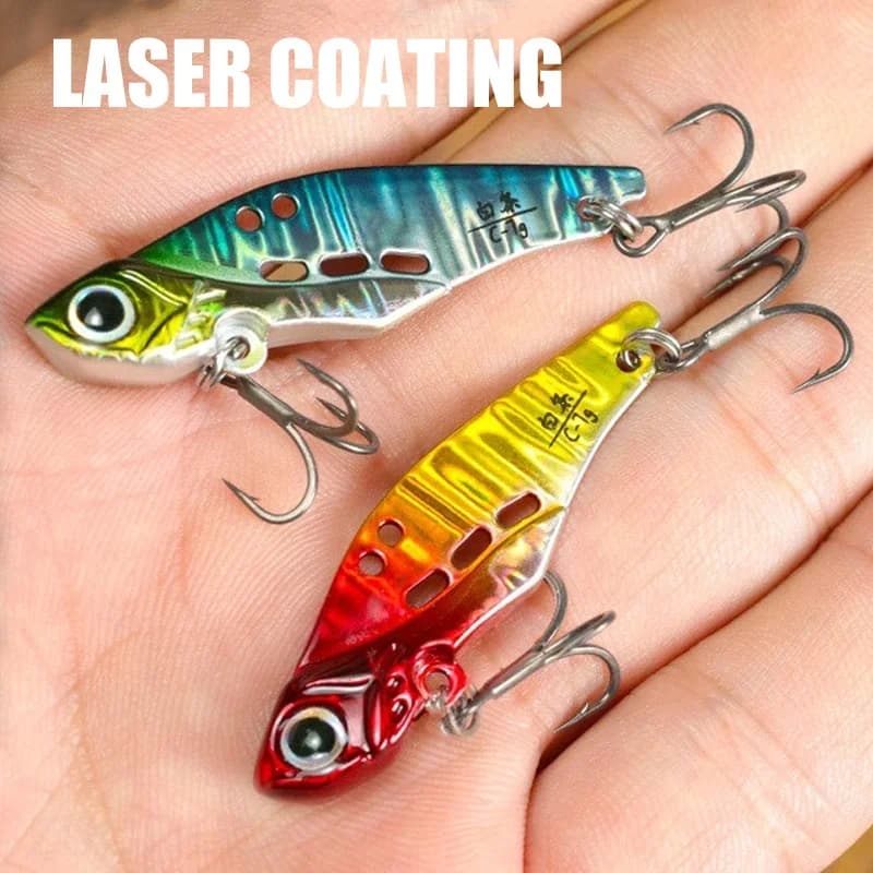 Leurre VIB 3g à 14g pour truite et perche - Cuiller vibrante métallique jerkbait swimbait