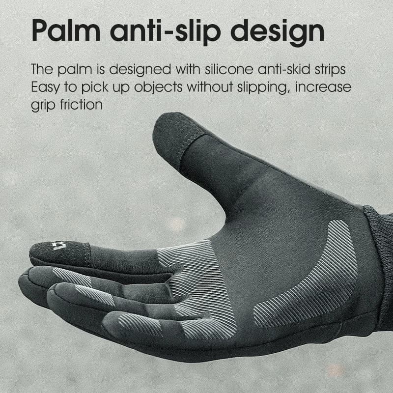 Gants vélo hiver WEST BIKING thermiques coupe-vent avec écran tactile - homme VTT route polaire