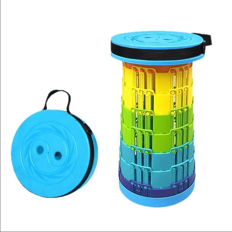 Tabouret pliant pêche portable - Siège rétractable léger pour camping et voyage extérieur