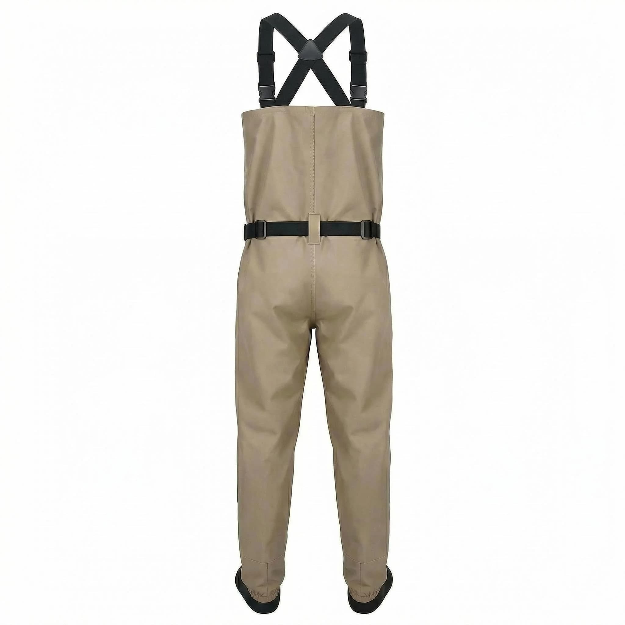 Waders respirants pieds-nus pêche à la mouche - Combinaison étanche poitrine légère hommes femmes