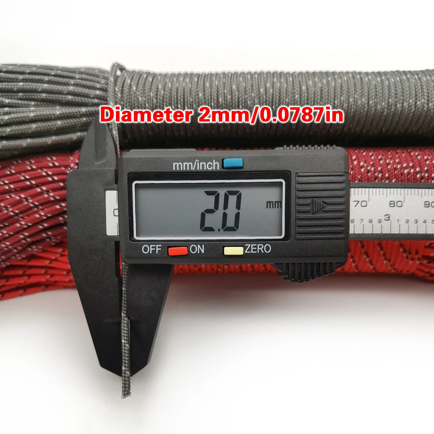Paracord 100 couleurs 31m pour pêche survie camping - Corde parachute 2mm multifonction