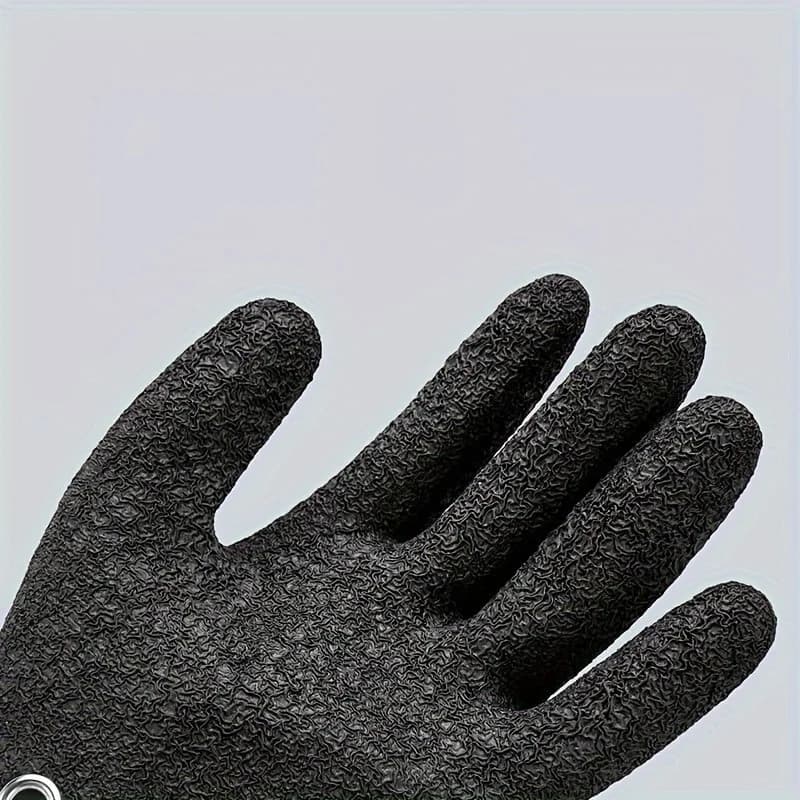 Gants de pêche magnétiques anti-dérapants étanches avec système de libération pour capture de poissons