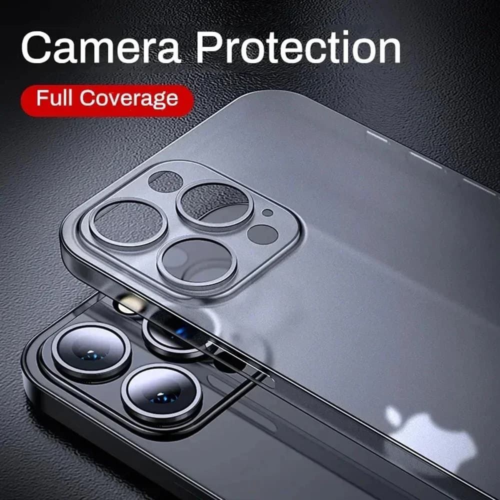 Coque iPhone ultra fine 0.3mm transparente mate PP rigide pour iPhone 17 Air 17PRO 16 15 14 13 12 11 Pro Max