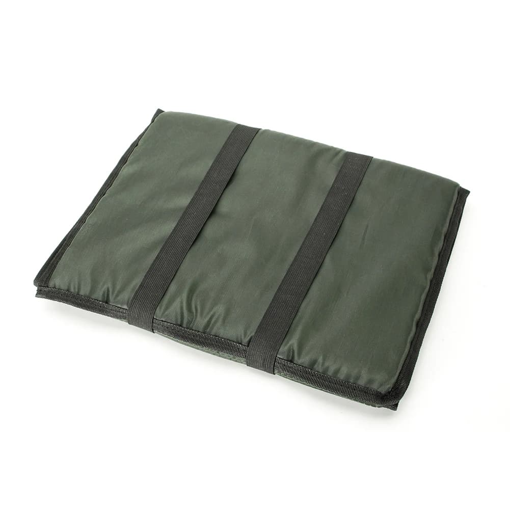 Tapis de pêche 3 couches multifonction - Matelas de réception jaune avec aiguille à appâts pour protection des poissons