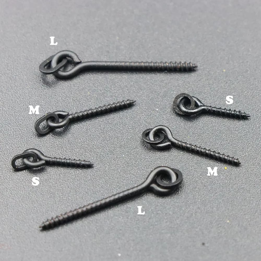 Vis à appâts pour pêche carpe - 20 pièces - Pour bouillettes pop-up et méthode feeder - Accessoires montages