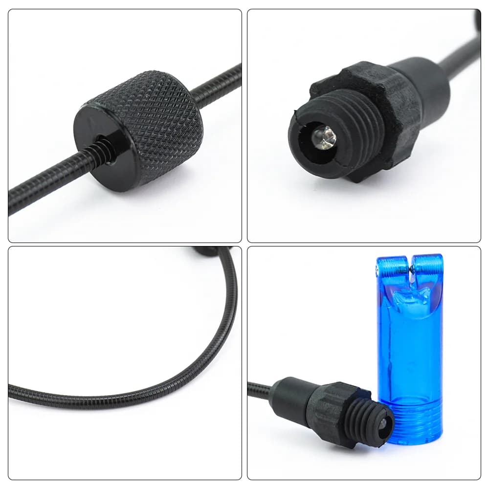 Indicateur de touche LED Hirisi pour pêche à la carpe - Swinger Drop Off Indicator B2032 métal souple