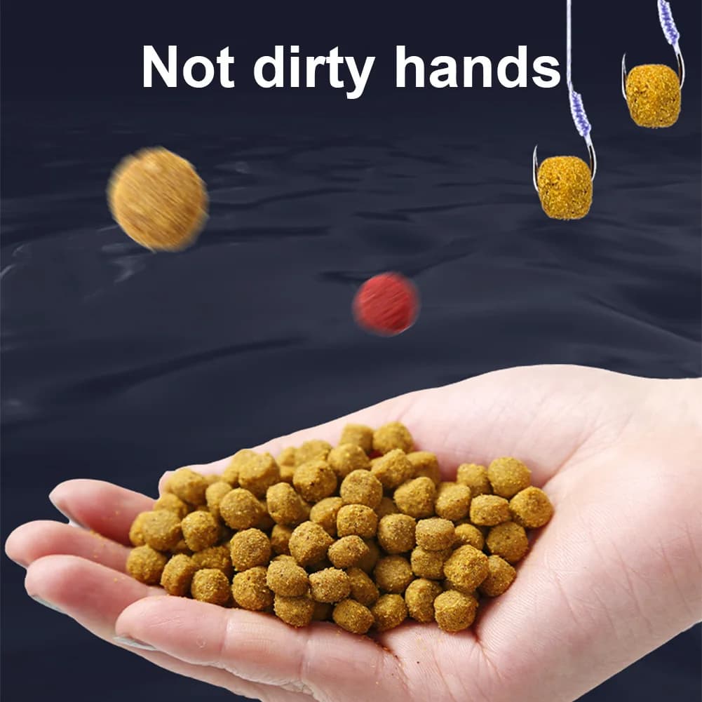Appât granulé universel pour perche et silure - Pellets Hook Up avec odeur de ver rouge et poisson