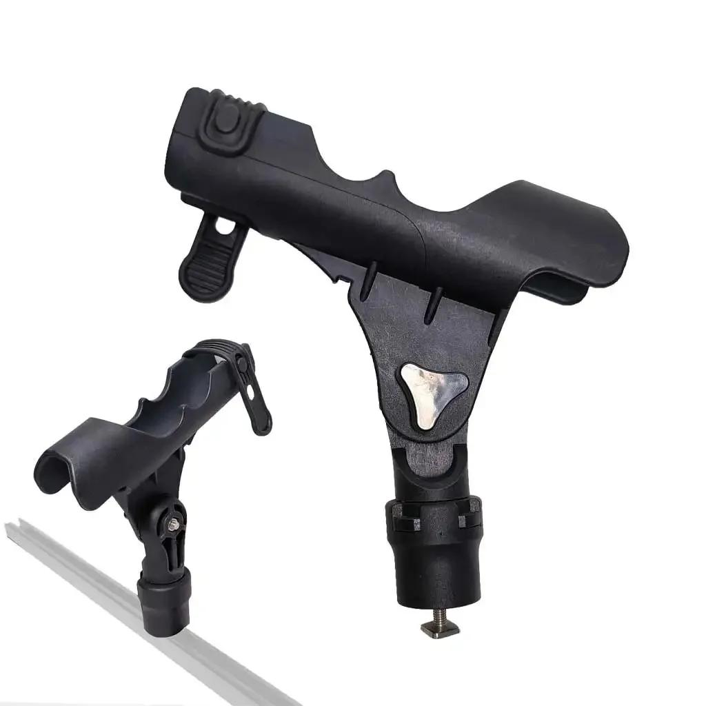 Support de canne à pêche réglable pour kayak et bateau PVC - Fixation sur rail coulissant sécurisée