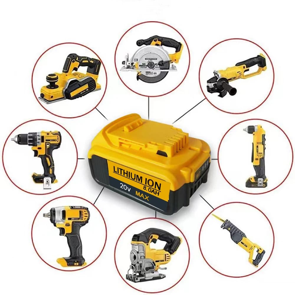 Lampe LED pour batterie Dewalt 18V portable pêche travail urgence sans batterie ni USB