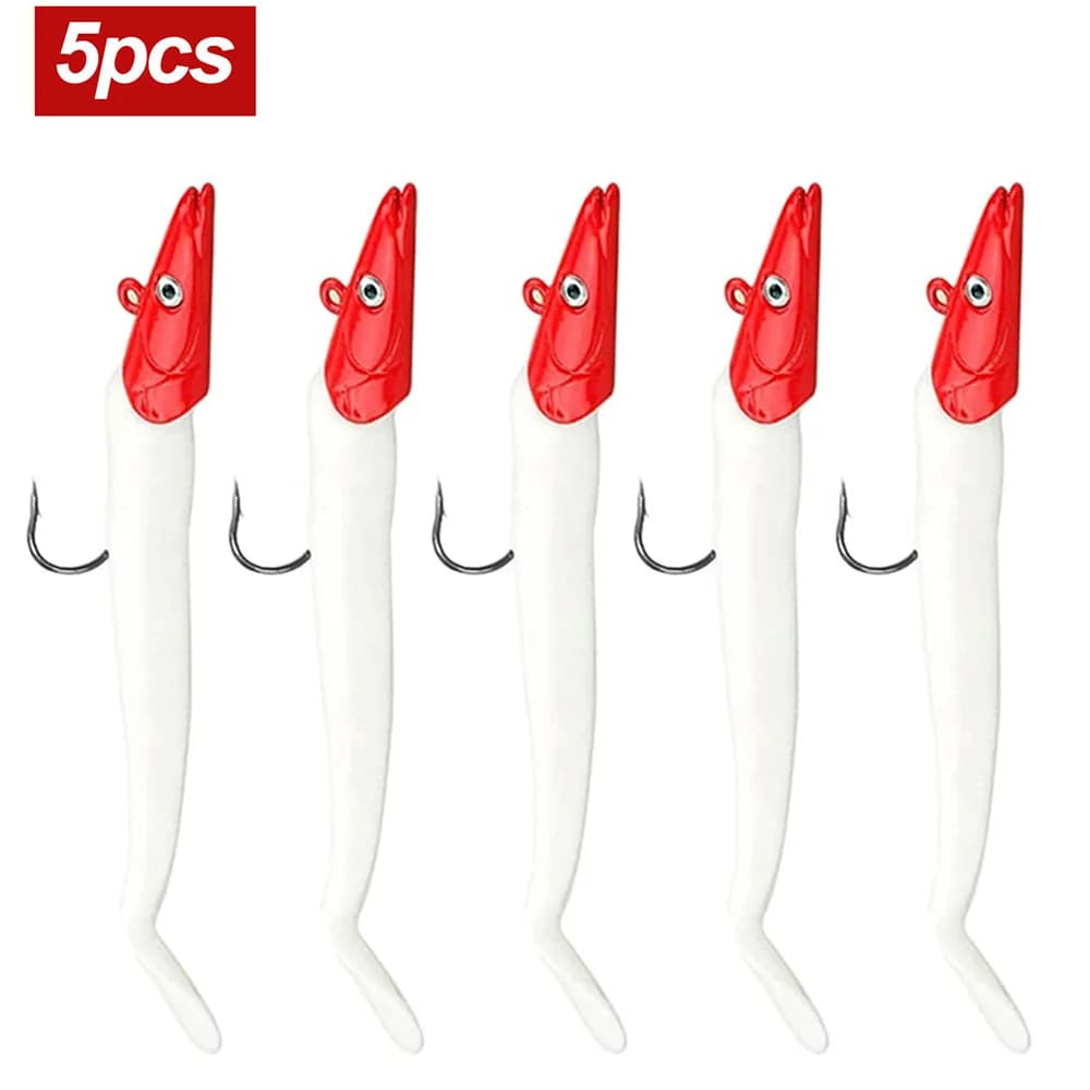 5 Leurres Souples Pêche 10g 11cm avec Cuillère - Leurre Artificiel Wobbler pour Carnassiers