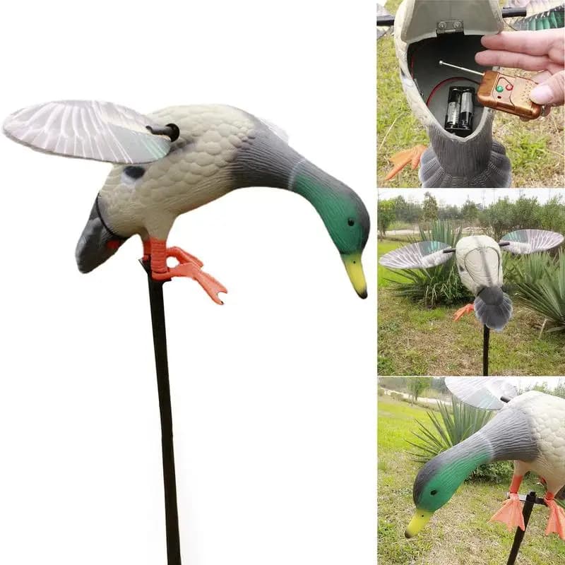 Leurres canards colverts à ailes tournantes avec télécommande - Motion powered pour chasse efficace