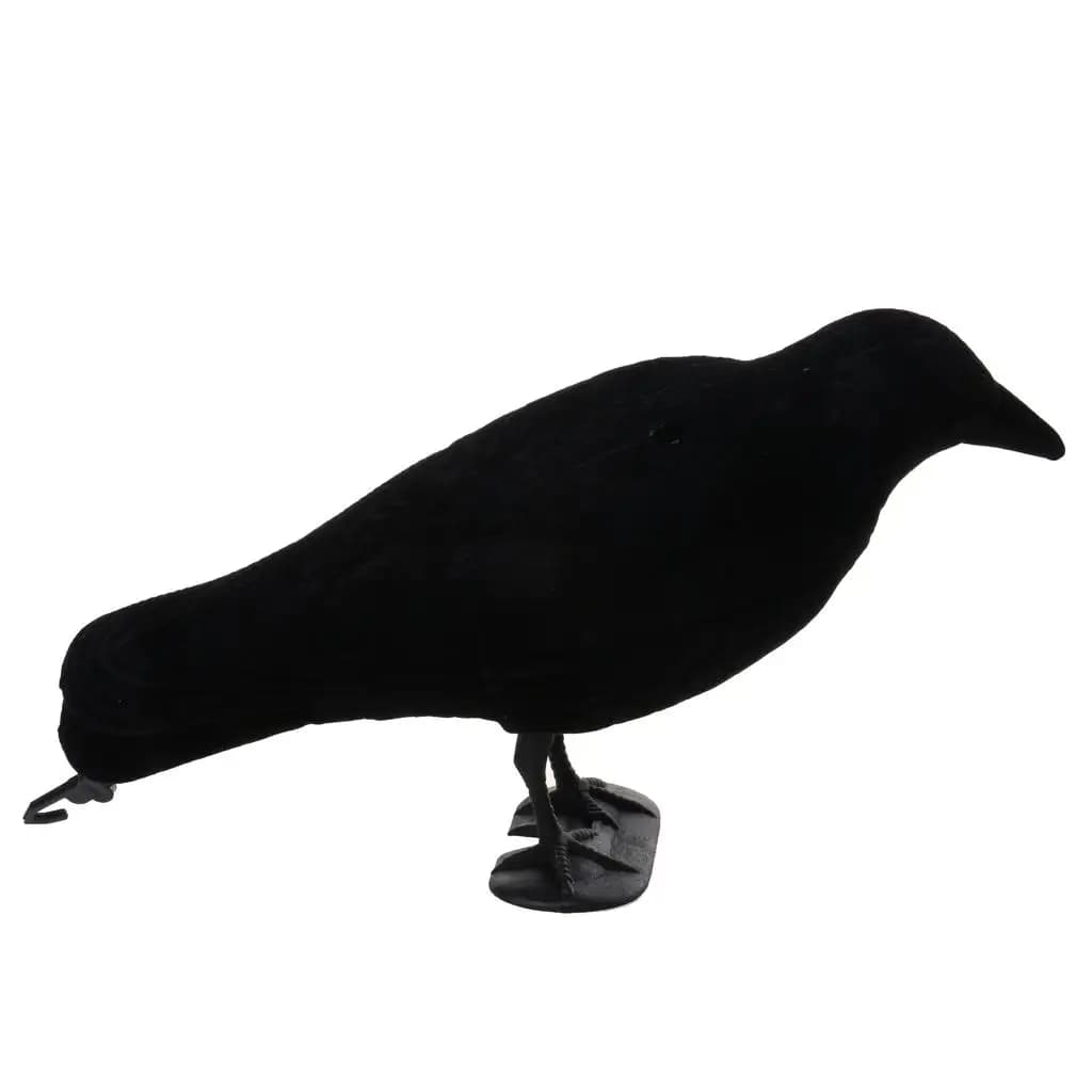 Leurre corbeau noir piège oiseaux - Épouvantail plastique pour ferme et jardin protection cultures