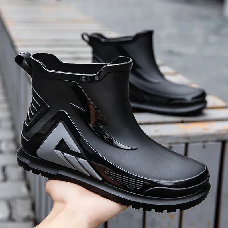 Bottes pluie hautes homme caoutchouc pêche bateau étanches professionnelles imperméables longue durée