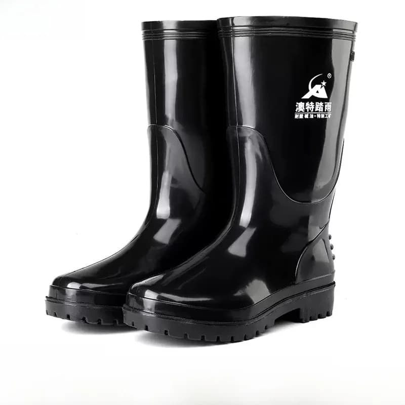 Bottes mi-mollet australiennes pêche - Chaussures sécurité imperméables à bout rond