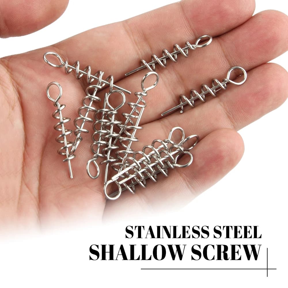 Hameçon triple corkscrew stinger rig pour pêche au leurre souple pike et bass en acier haute