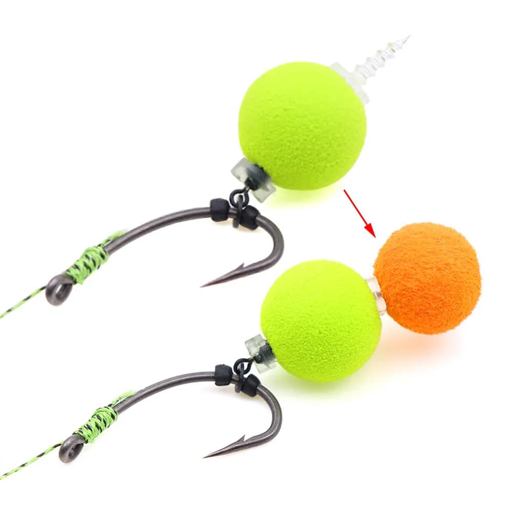20 vis double écrous carp fishing boilies montage cheveu accessoires pêche au coup amorce connecteur