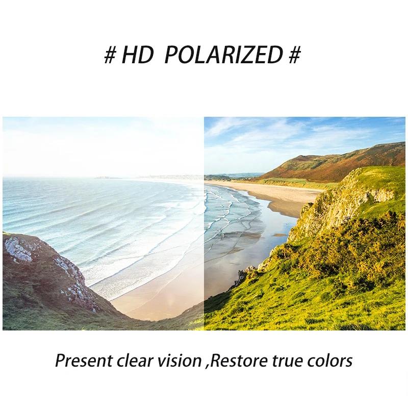 Lunettes de soleil polarisées KINGSEVEN pour pêche homme - UV400 qualité supérieure rectangle confortable