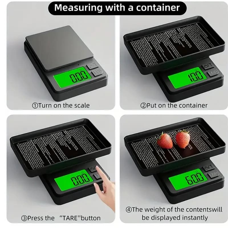 Balance électronique portable 0.01g-500g haute précision pour bijoux cuisine pêche