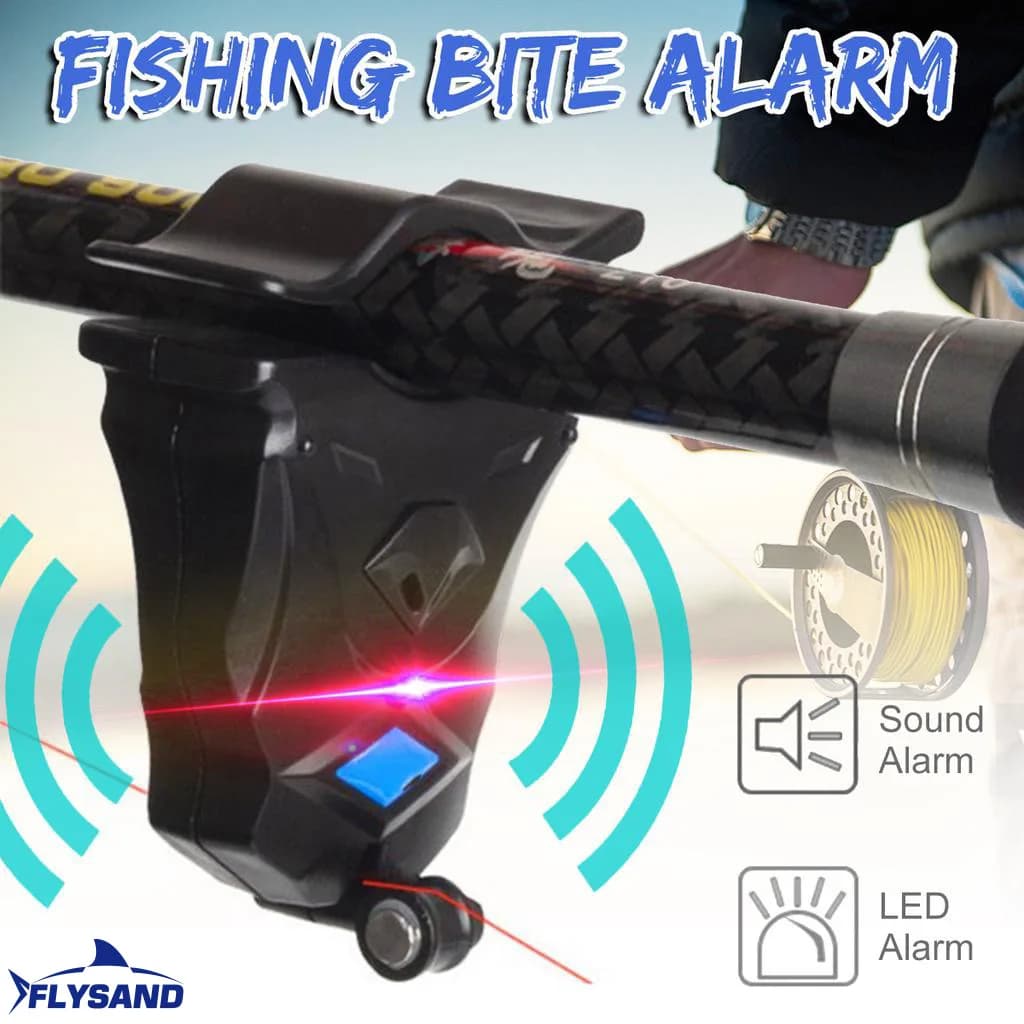 Alarme électronique pêche FLYSAND sensible - Détecteur de touche avec buzzer pour pêche extérieure
