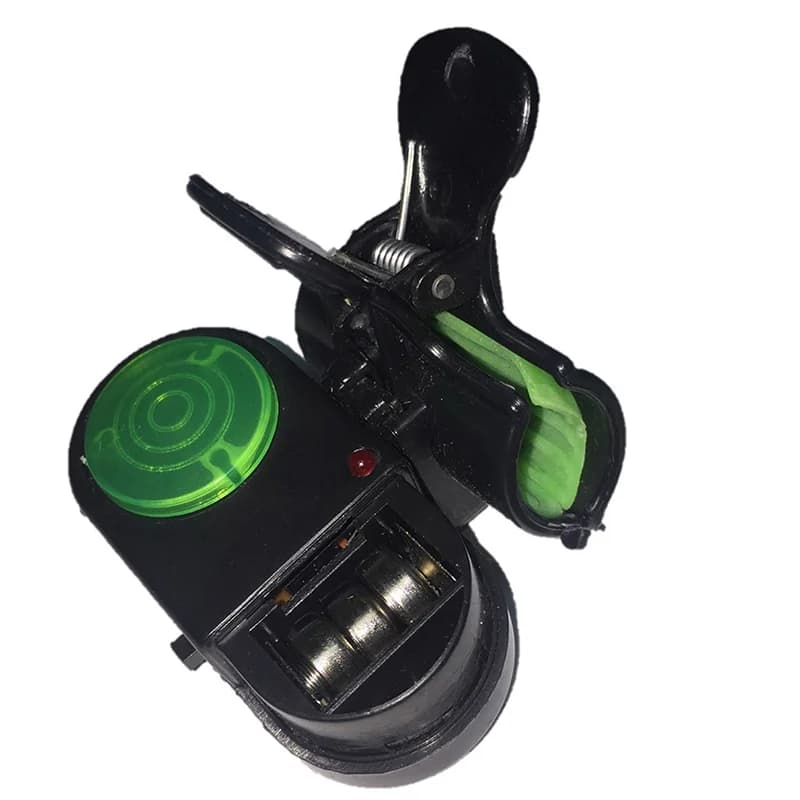 Alarme de touche LED pour canne à pêche avec buzzer sonore - détecteur de morsure de poisson clipable