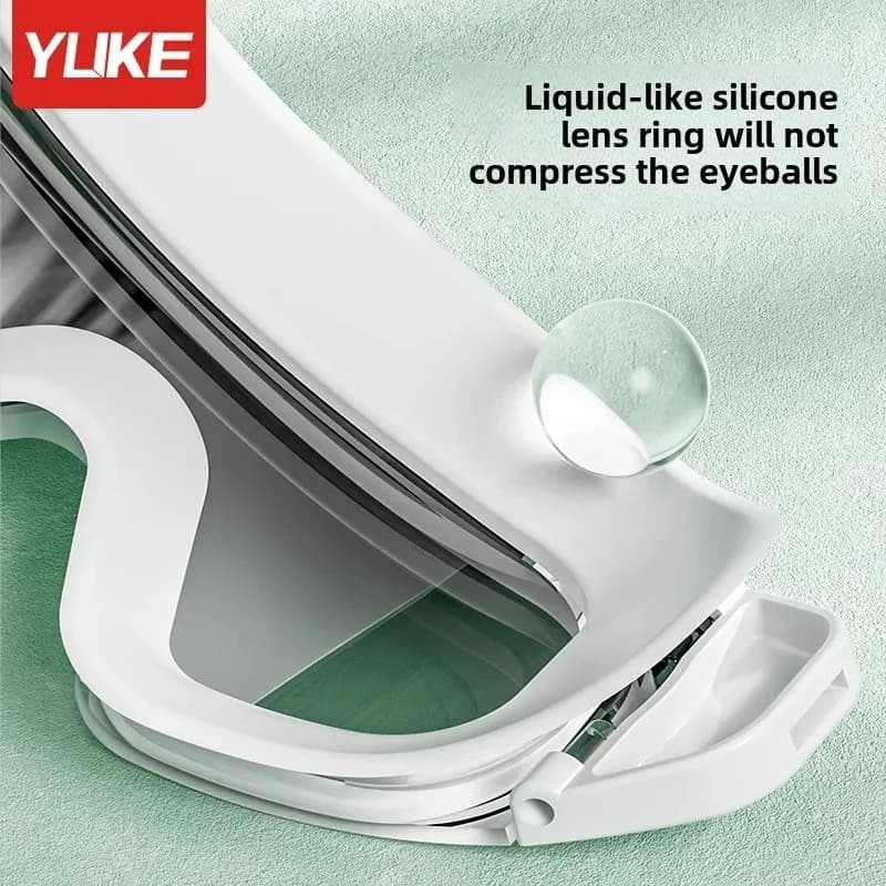 Lunettes de natation professionnelles étanches anti-buée HD grand cadre - Équipement plongée adulte
