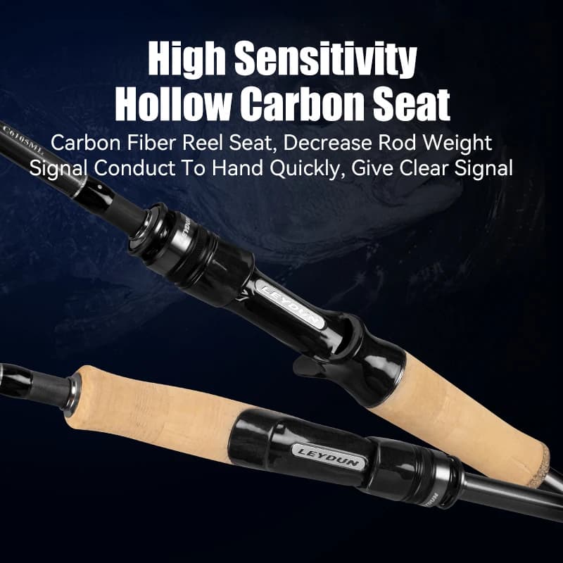 Canne Leydun BROOK Super Light 74g 4+1 sections pour pêche voyage bar brochet action MF